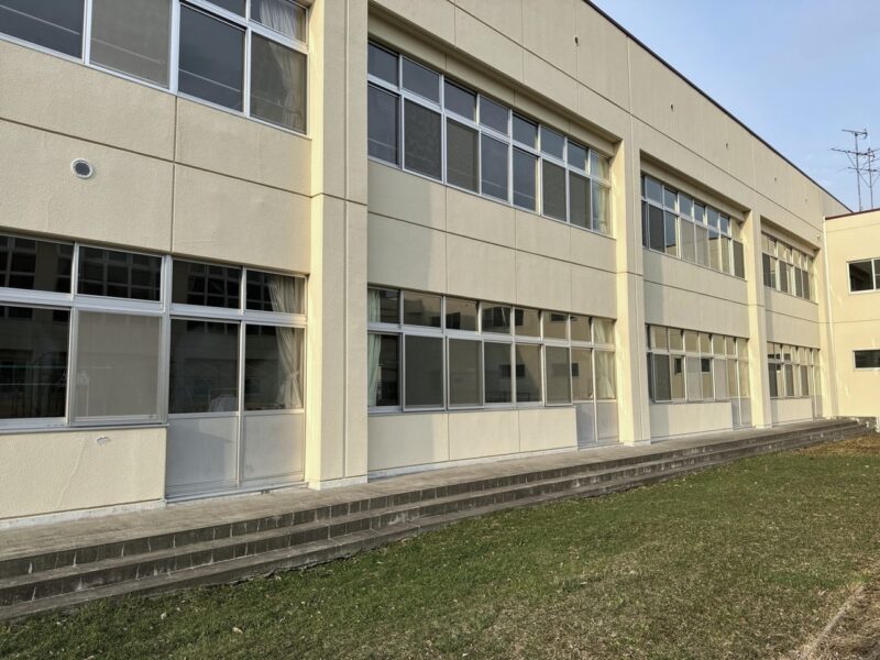 着工前　浦幌小学校