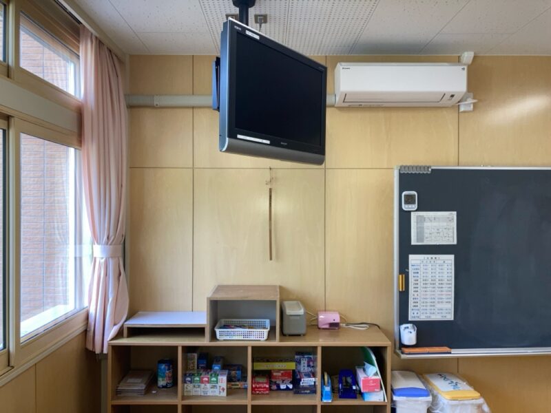 完成　教室　室内機設置