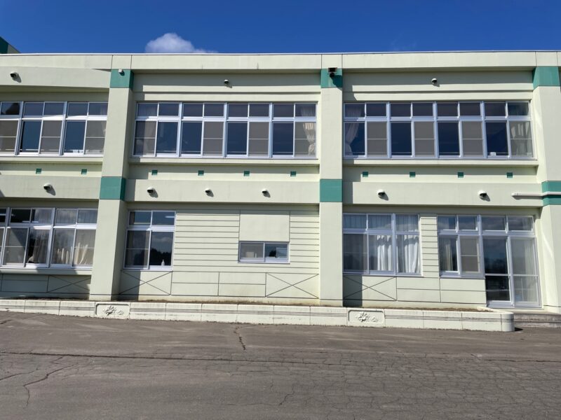 着工前　上浦幌中学校