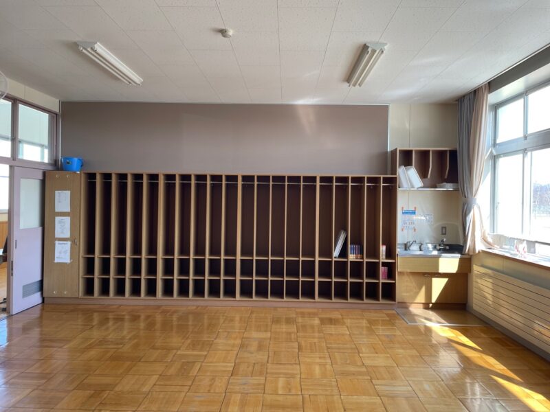 着工前　上浦幌中学校教室