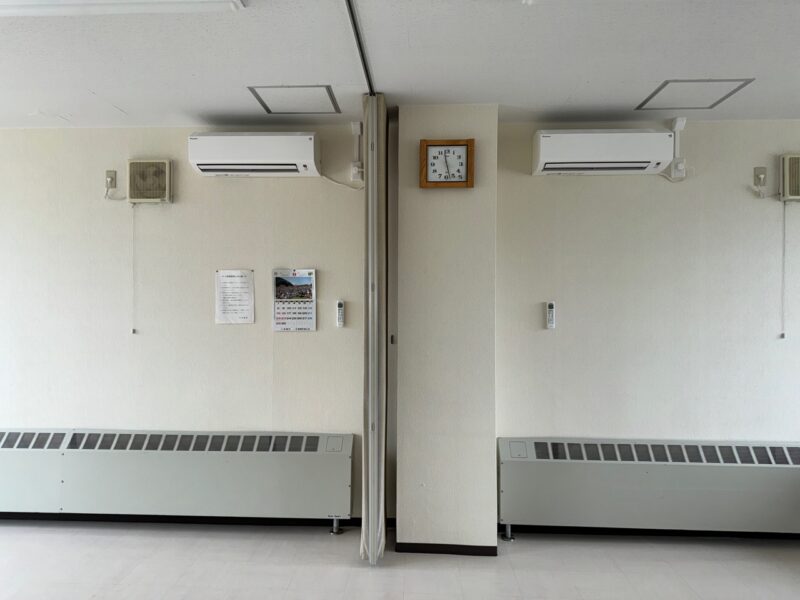 完成　吉野公民館2階研修室　室内機設置