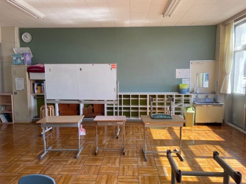 着工前　上浦幌中央小学校学習室