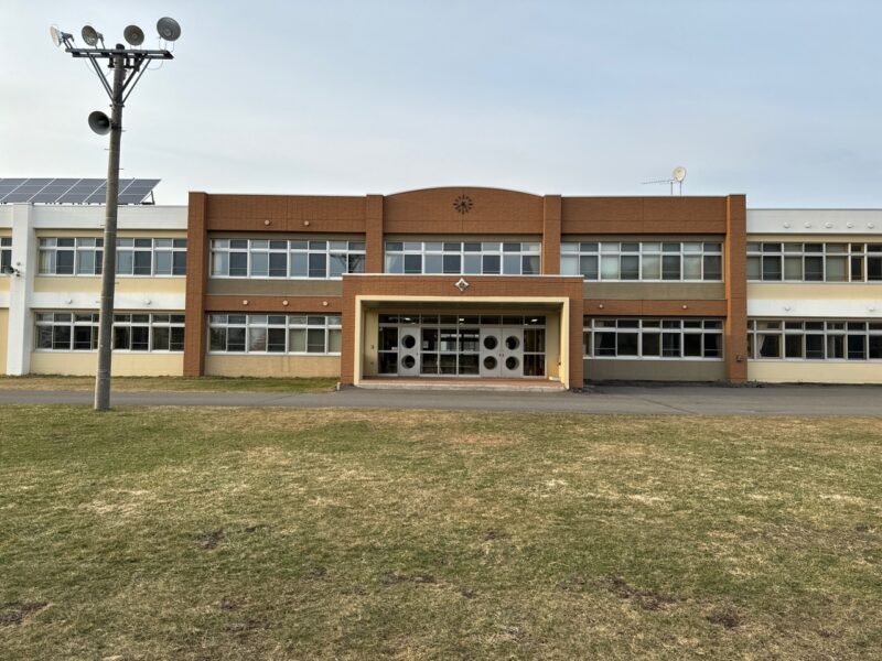 着工前　浦幌中学校