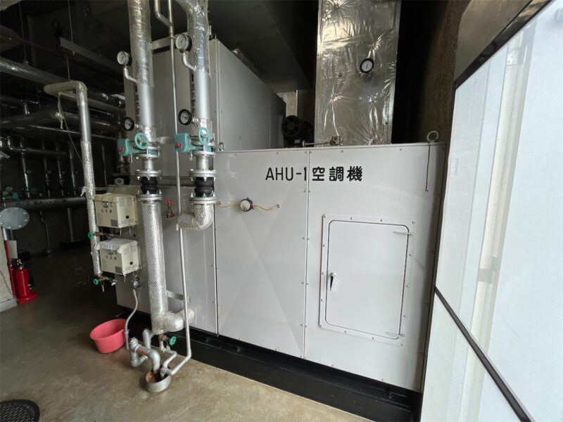 着工前 機械室 空調機