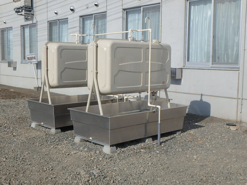 新設 屋外 灯油タンク