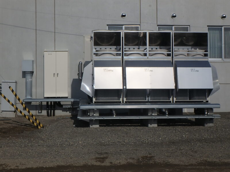 新設 屋外 パッケージエアコン室外機
